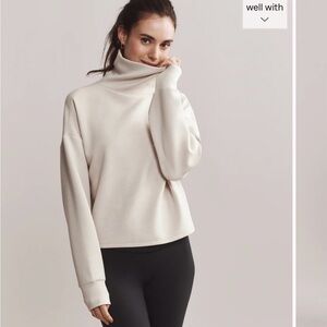 RHONE Cream Turtleneck Sweater